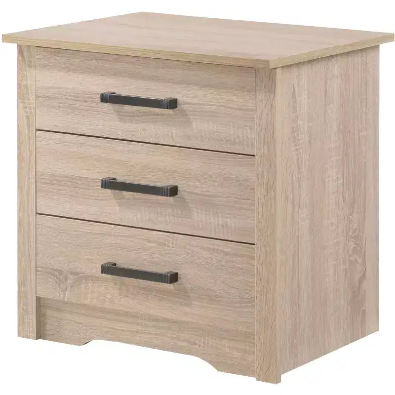 Table de chevet en bois rectangulaire jaune avec 3 tiroirs, 23 po H x 22 po L, pour salon et chambre