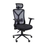 Oscar High Back Ergonomic Mesh Office Chair Black - X Rocker: Adjustable, Swivel, Lumbar Support