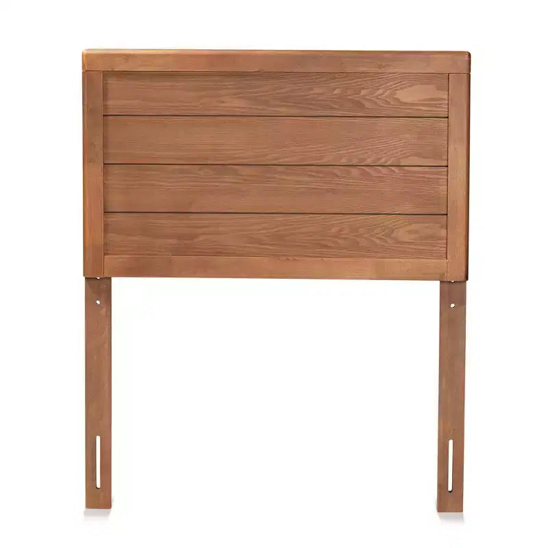 Tête de lit double Seren en bois de noyer : robuste, panneaux encastrés, mobilier de chambre à coucher