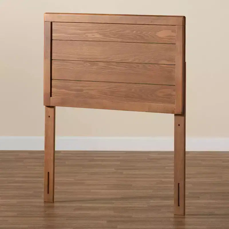 Tête de lit double Seren en bois de noyer : robuste, panneaux encastrés, mobilier de chambre à coucher