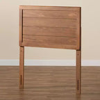 Tête de lit double Seren en bois de noyer : robuste, panneaux encastrés, mobilier de chambre à coucher