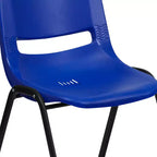Chaise empilable ergonomique pour enfant HERCULES Série 440 lb. avec coque et hauteur d'assise de 14 po