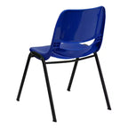 Chaise empilable ergonomique pour enfant HERCULES Série 440 lb. avec coque et hauteur d'assise de 14 po