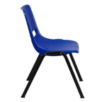 Chaise empilable ergonomique pour enfant HERCULES Série 440 lb. avec coque et hauteur d'assise de 14 po
