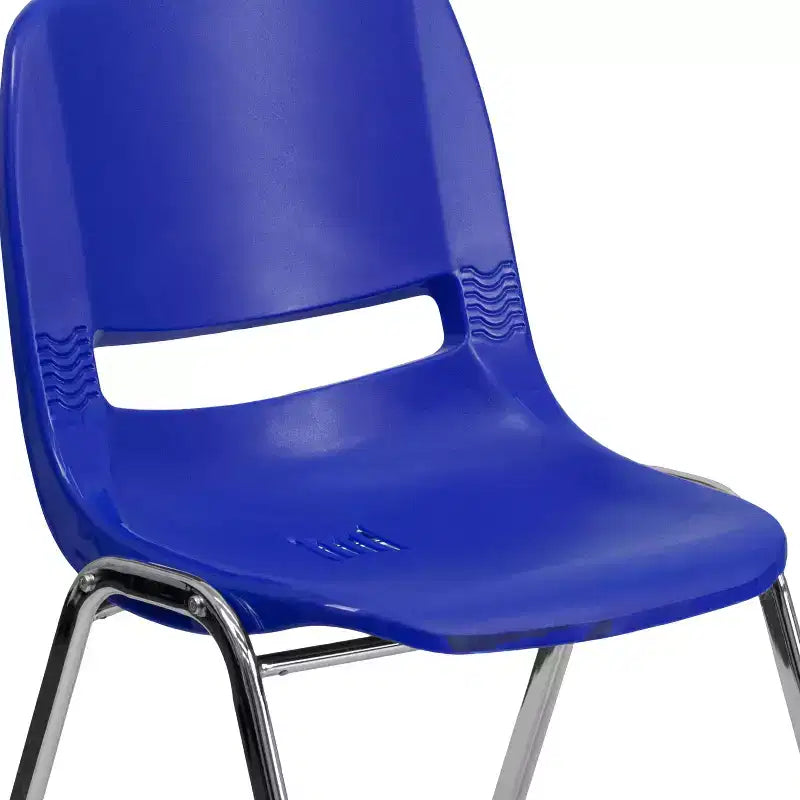Chaise empilable ergonomique pour enfant HERCULES Série 440 lb. avec coque et hauteur d'assise de 14 po