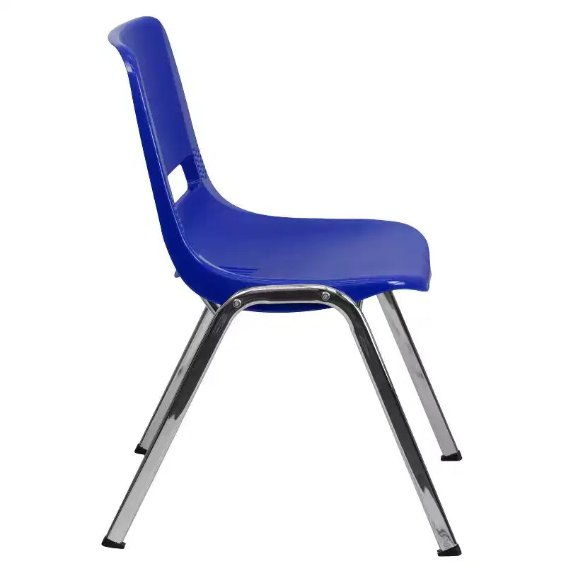 Chaise empilable ergonomique pour enfant HERCULES Série 440 lb. avec coque et hauteur d'assise de 14 po
