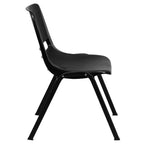 Chaise empilable ergonomique pour enfant HERCULES Série 440 lb. avec coque et hauteur d'assise de 14 po