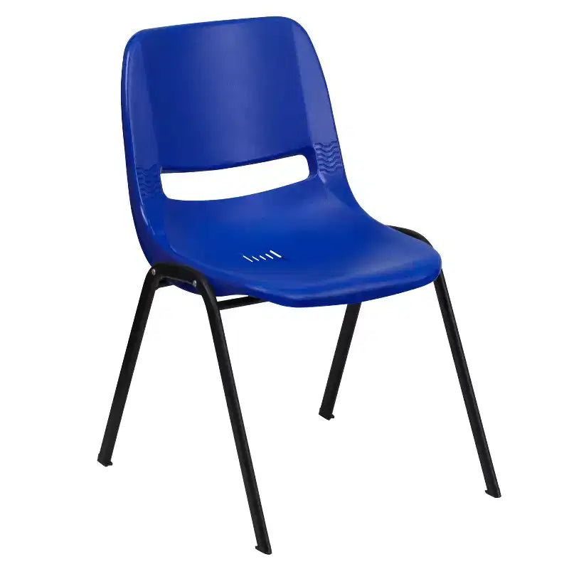 Chaise empilable ergonomique pour enfant HERCULES Série 440 lb. avec coque et hauteur d'assise de 14 po