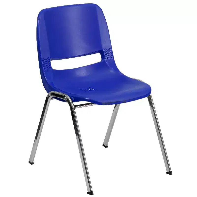 Chaise empilable ergonomique pour enfant HERCULES Série 440 lb. avec coque et hauteur d'assise de 14 po