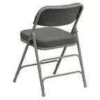 Chaises pliantes en métal HERCULES avec sièges rembourrés