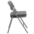 Chaises pliantes en métal HERCULES avec sièges rembourrés