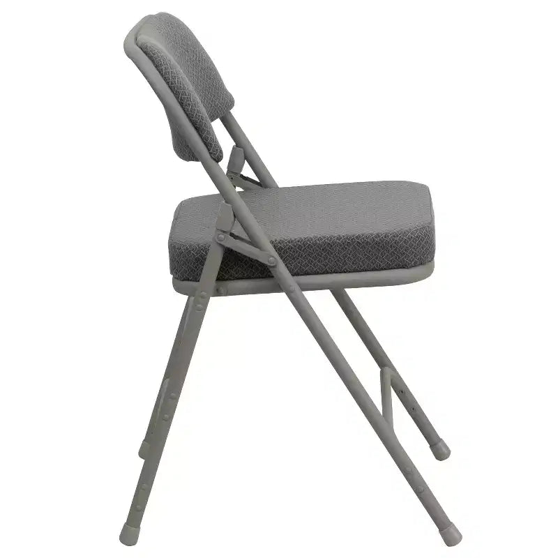 Chaises pliantes en métal HERCULES avec sièges rembourrés