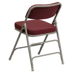 Chaises pliantes en métal HERCULES avec sièges rembourrés