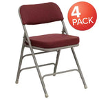 Chaises pliantes en métal HERCULES avec sièges rembourrés