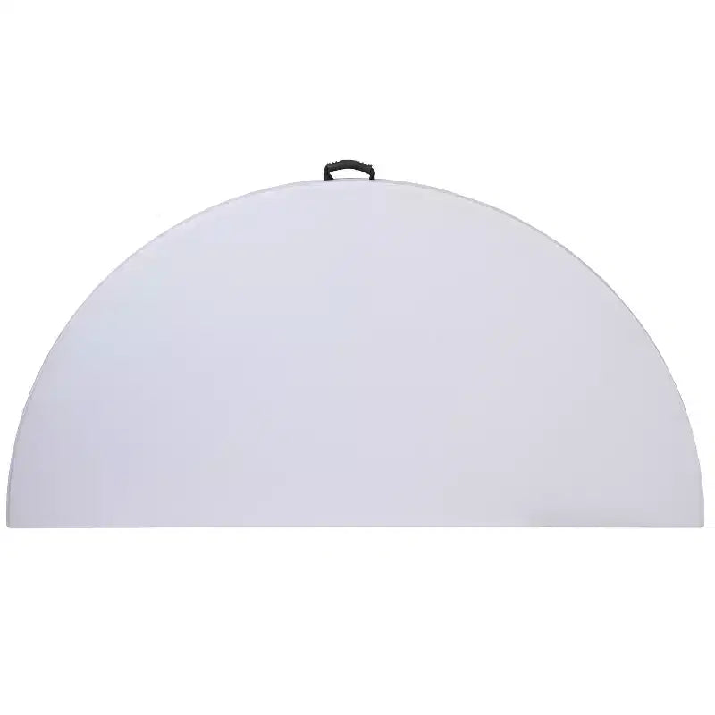 Table pliante de banquet ronde en plastique blanc granit de 1,80 m avec poignée