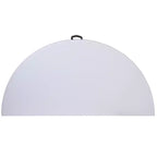 Table pliante de banquet ronde en plastique blanc granit de 1,80 m avec poignée