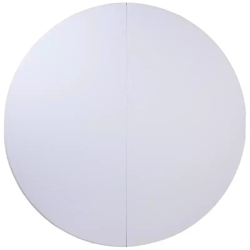 Table pliante de banquet ronde en plastique blanc granit de 1,80 m avec poignée