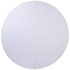 Table pliante de banquet ronde en plastique blanc granit de 1,80 m avec poignée