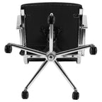 Fauteuil de bureau de direction pivotant contemporain en similicuir avec dossier haut
