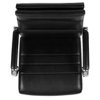 Fauteuil de bureau de direction pivotant contemporain en similicuir avec dossier haut