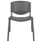 Chaise empilable en plastique pour la maison et le bureau avec dossier perforé – Chaise d'appoint