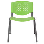Chaise empilable en plastique pour la maison et le bureau avec dossier perforé – Chaise d'appoint